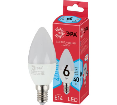 Лампа светод. ЭРА LED В35-6W-840-E14 ЭКО фото