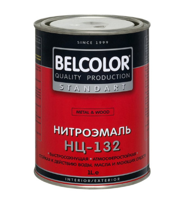 эмаль НЦ 132 Белколор черная  0.7 кг пр.Россия фото